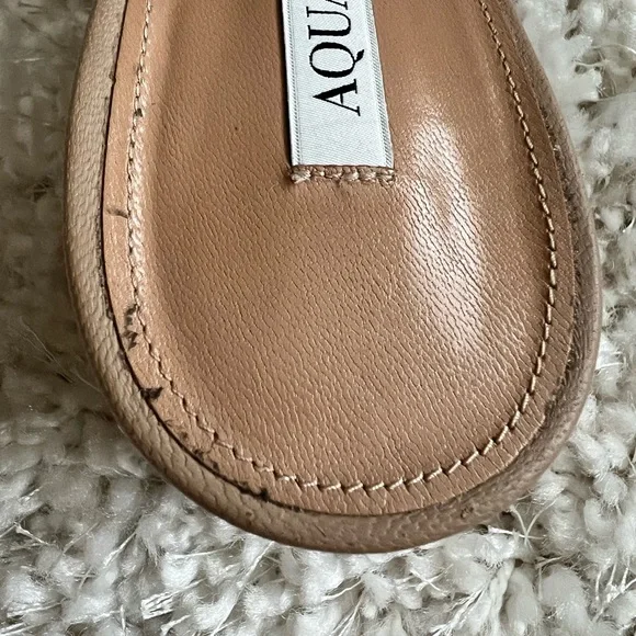 Aquazzura 50mm moondust sandals